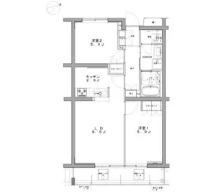 リラヴェールレジデンス【3階】の間取り