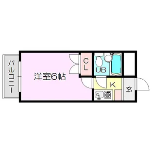 シティハイツ下新庄【1階】の間取り