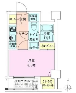 東陽町レジデンス壱番館【5階】の間取り