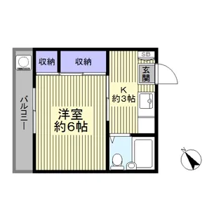 メゾン角田【2階】の間取り