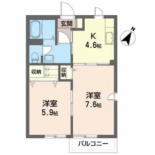 シャーメゾン・アイビス【1階】の間取り