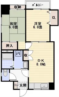 ハイムコンドー【2階】の間取り