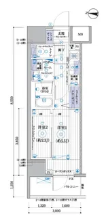 ブライズ東陽町【9階】の間取り