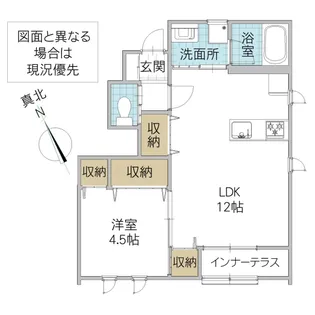 レーガベーネ千波 II B棟【1階】の間取り