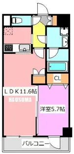 GENOVIA王子神谷SKYGARDEN【8階】の間取り