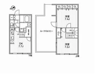 LEGALAND早稲田の間取り
