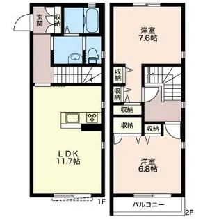 ピュアステージ【1階】の間取り