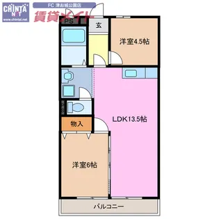 マンションメルヘン【3階】の間取り