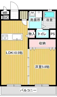 セレブレイト・ウェスト【3階】の間取り