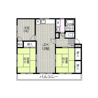 チェリオ若宮【2階】の間取り