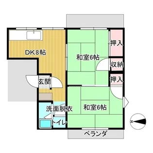 サンライズ城東【2階】の間取り