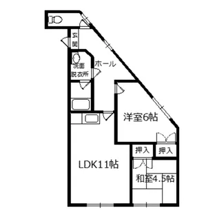メゾンミナミ【1階】の間取り