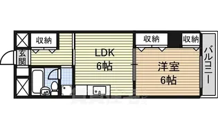 パークサイドメゾン伏見【5階】の間取り
