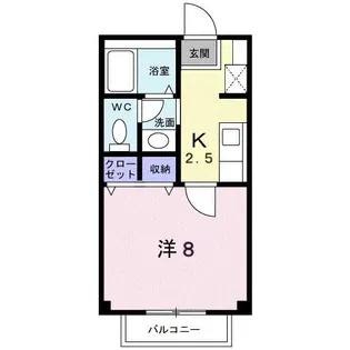 サンライトスクェア K【1階】の間取り