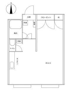 パル上小出 A【1階】の間取り
