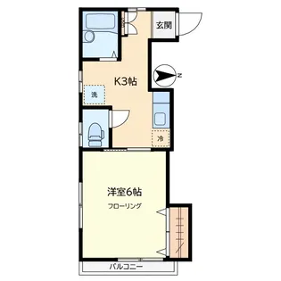吉田ハイツ(五本木)【1階】の間取り