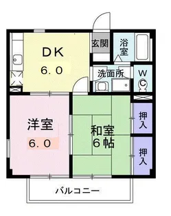 メゾンサンケイIII【2階】の間取り
