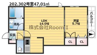 ラルーチェ都島 旭化成ヘーベルメゾンHEBEL HAUS【3階】の間取り