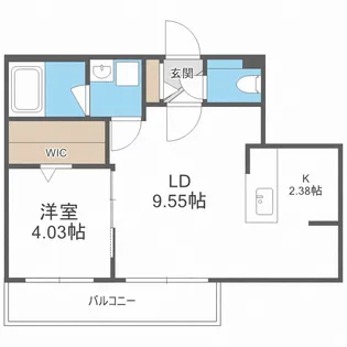 Charlotte中の島(シャルロット中の島)【5階】の間取り