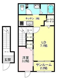 ルナコート【2階】の間取り