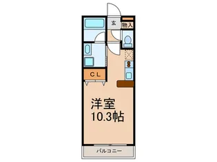 ソレア-ド目黒学芸大【1階】の間取り