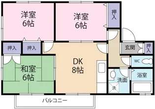 セジュール岩本 A棟【2階】の間取り