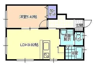 メゾンユニバーサル【1階】の間取り