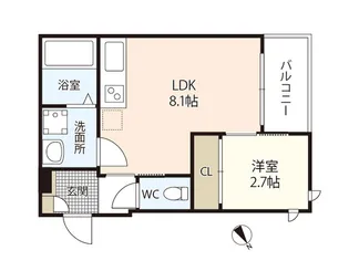 REGALEST 舟入本町SK【2階】の間取り