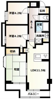 クリオ中央林間壱番館【3階】の間取り
