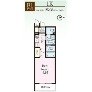 リージア千歳船橋【3階】の間取り
