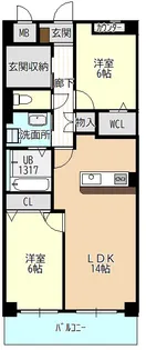スペランツァ瀬古東【3階】の間取り