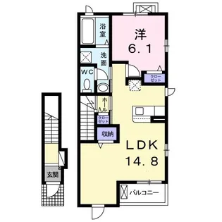エスペランサ II【2階】の間取り