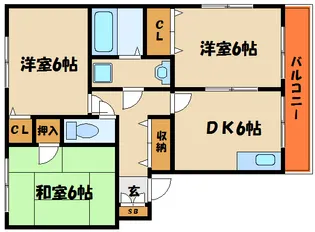第5安達ハイツ【1階】の間取り