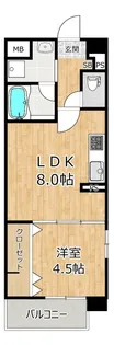 レクエルド塚本【2階】の間取り
