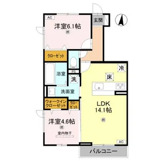 メゾン ド ピノ【2階】の間取り