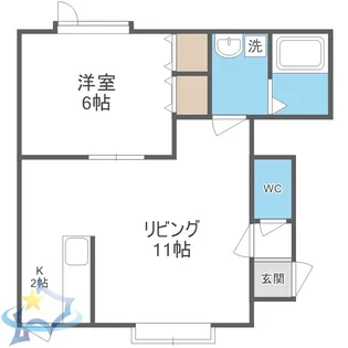 條野ハイツGII【2階】の間取り