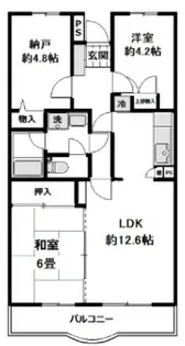 ラフィネ鷺沼【4階】の間取り