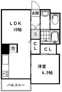 ビューパレス南台【1階】の間取り