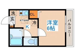 パ-クメゾン中野坂上【1階】の間取り