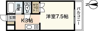 ベリーベルマンション【6階】の間取り