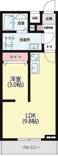 MARUSHO国府多賀城【1階】の間取り