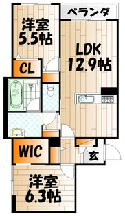 シャーメゾン日明【新築】【1階】の間取り