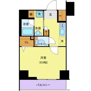 アンベリール王子【5階】の間取り