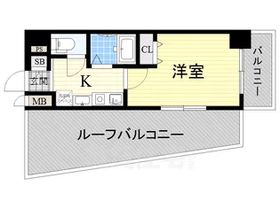 ラナップスクエア中之島公園【9階】の間取り