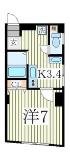 パークサイドハウス柏【1階】の間取り