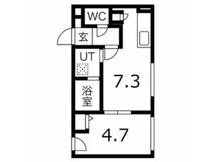 RESTATE札幌西【4階】の間取り