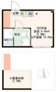 ハーモニーテラス西新井栄町II【2階】の間取り