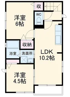 メゾンみのり【2階】の間取り