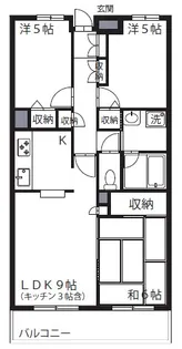 田園コートエレガンスC【2階】の間取り
