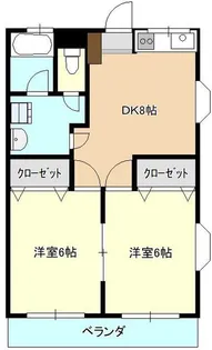 リバーサイド小町【1階】の間取り